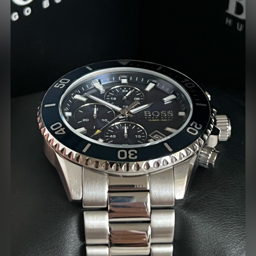 💰SOLD - HB1513907 - Hugo Boss Men’s Admiral Blue Dial Watch - Picture 5 of 13